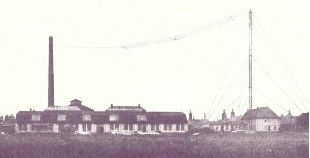 Es begann mit einem Provisorium: Die Sendeanlagen auf dem Gelände der Firma Zabel